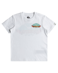 The Quiksilver Boys Boys Tropical Fade T-Shirt in White