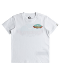 The Quiksilver Boys Boys Tropical Fade T-Shirt in White