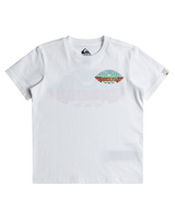 The Quiksilver Boys Boys Tropical Fade T-Shirt in White