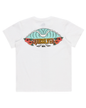 The Quiksilver Boys Boys Tropical Fade T-Shirt in White