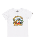 The Quiksilver Boys Boys Barking Tiger T-Shirt in White