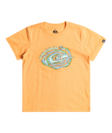 The Quiksilver Boys Boys Electric Rattle T-Shirt in Blazing Orange