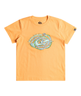 The Quiksilver Boys Boys Electric Rattle T-Shirt in Blazing Orange