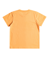 The Quiksilver Boys Boys Electric Rattle T-Shirt in Blazing Orange