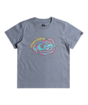 The Quiksilver Boys Boys Electric Rattle T-Shirt in Flint Stone