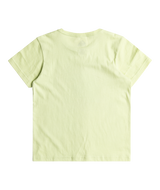 The Quiksilver Boys Boys Retro Skull T-Shirt in Shadow Lime