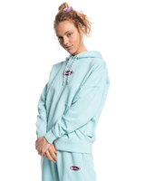 The Quiksilver Womens Collection Womens Oversized Hoodie in Pool