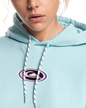 The Quiksilver Womens Collection Womens Oversized Hoodie in Pool