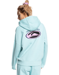 The Quiksilver Womens Collection Womens Oversized Hoodie in Pool