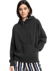 The Quiksilver Womens Collection Womens Oversized Hoodie in Black