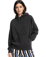 The Quiksilver Womens Collection Womens Oversized Hoodie in Black