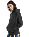 The Quiksilver Womens Collection Womens Oversized Hoodie in Black