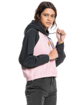 The Quiksilver Womens Collection Womens Pray For Wave Hoodie in Bleached Mauve