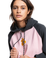 The Quiksilver Womens Collection Womens Pray For Wave Hoodie in Bleached Mauve