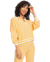 The Quiksilver Womens Collection Womens Seventies Mind Sweatshirt in Saffron