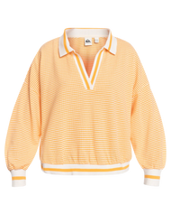 The Quiksilver Womens Collection Womens Seventies Mind Sweatshirt in Saffron