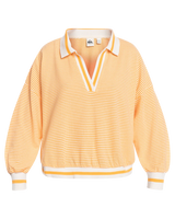 The Quiksilver Womens Collection Womens Seventies Mind Sweatshirt in Saffron