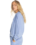 The Quiksilver Womens Collection Womens Newer Spot Sweatshirt in Hydrangea