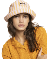 The Quiksilver Womens Nomad Culture Bucket Hat in Bleached Mauve