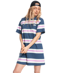 The Quiksilver Womens Collection Womens Everyday Tee Dress in Vintage Indigo