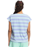 The Quiksilver Womens Collection Womens Stranger Things Lenora Stripped T-Shirt in Lenora Printed Stripes