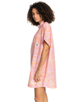 The Quiksilver Womens Collection Womens On Vacation Shirt Dress in Orchid Flower