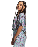 The Quiksilver Womens Collection Womens Stranger Things Lenora Woven Playsuit in Lenora War Paint Marlin