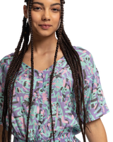 The Quiksilver Womens Collection Womens Stranger Things Lenora Woven Playsuit in Lenora War Paint Marlin