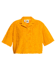 The Quiksilver Womens Collection Womens Nomad Culture Shirt in Sunflower