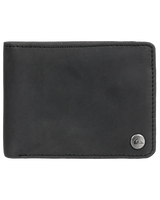 The Quiksilver Mens Mack 2 Leather Wallet in Black