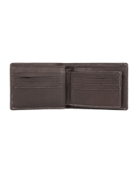 The Quiksilver Mens Gutherie IV Wallet in Chocolate Brown