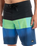 The Quiksilver Mens Surfsilk Straight Leg Boardshorts in Nebulas Blue Bloomfade