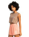 The Quiksilver Womens Collection Womens Uni Basic Jogger Shorts in Canyon Clay