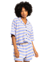 Uni Towel Shirt in Hydrangea Stripe