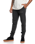 The Quiksilver Mens Emboss Joggers in Tarmac