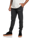 The Quiksilver Mens Emboss Joggers in Tarmac