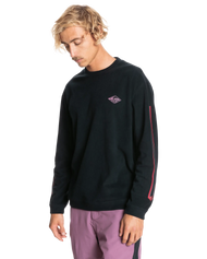 The Quiksilver Mens Flame On Fleece in True Black