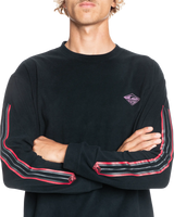 The Quiksilver Mens Flame On Fleece in True Black