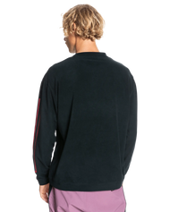 The Quiksilver Mens Flame On Fleece in True Black