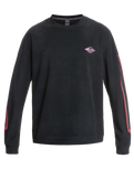 The Quiksilver Mens Flame On Fleece in True Black