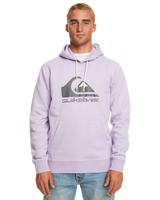 The Quiksilver Mens Big Logo Hoodie in Purple Rose