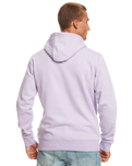 The Quiksilver Mens Big Logo Hoodie in Purple Rose