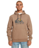 The Quiksilver Mens Big Logo Hoodie in Fossil