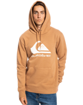 The Quiksilver Mens Big Logo Hoodie in Chipmunk