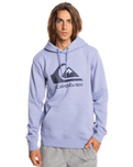 The Quiksilver Mens Big Logo Hoodie in Purple Impression