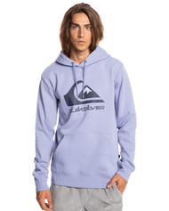 The Quiksilver Mens Big Logo Hoodie in Purple Impression