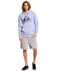 The Quiksilver Mens Big Logo Hoodie in Purple Impression