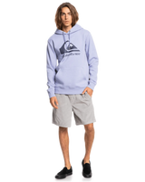 The Quiksilver Mens Big Logo Hoodie in Purple Impression