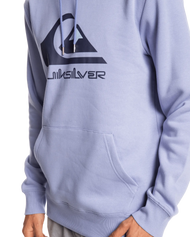 The Quiksilver Mens Big Logo Hoodie in Purple Impression