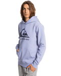 The Quiksilver Mens Big Logo Hoodie in Purple Impression